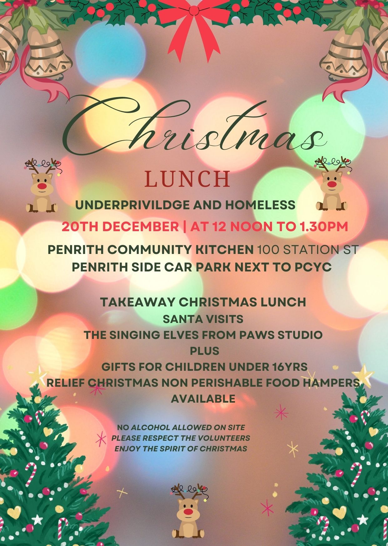 penrith community kitchen christmas lunch 2024